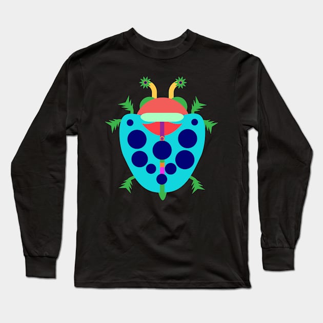 Blue beetle Long Sleeve T-Shirt by Susana